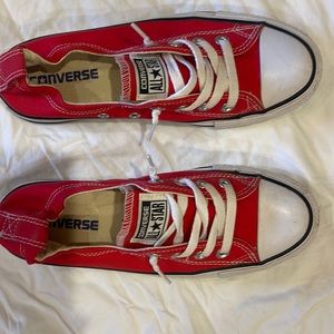 Red converse size 7